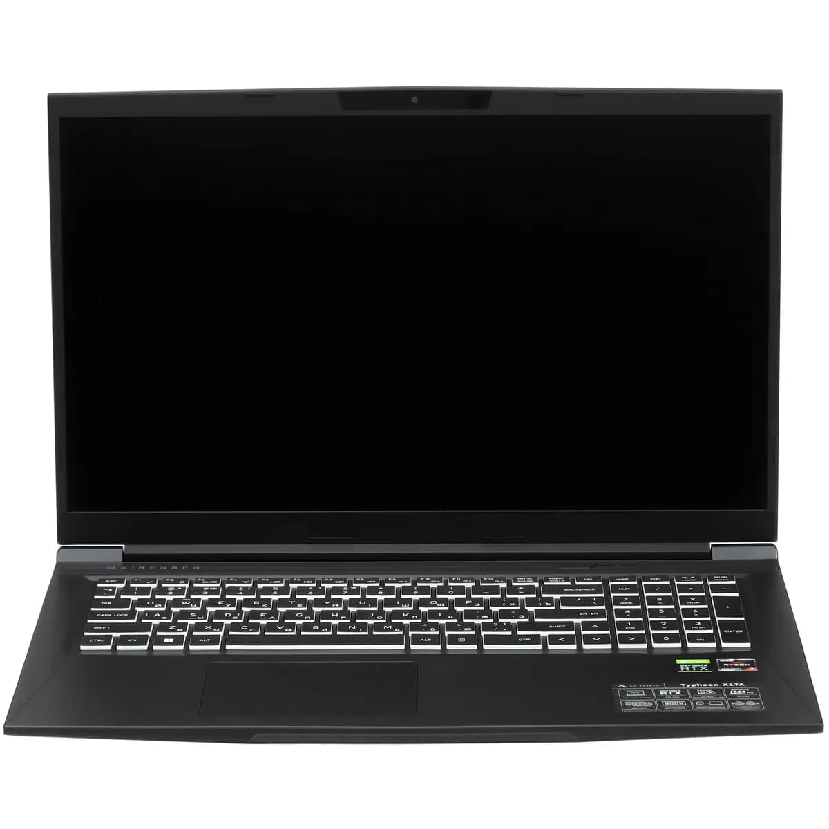 17.3" laptop MAIBENBEN X17A black [English/Russian layout, 1920x1080, IPS, AMD Ryzen 7 7435H, cores: 8 x 3.1 GHz, RAM 16 GB, SSD 512 GB, GeForce RTX 3050 for laptops, 4 GB, Linux]