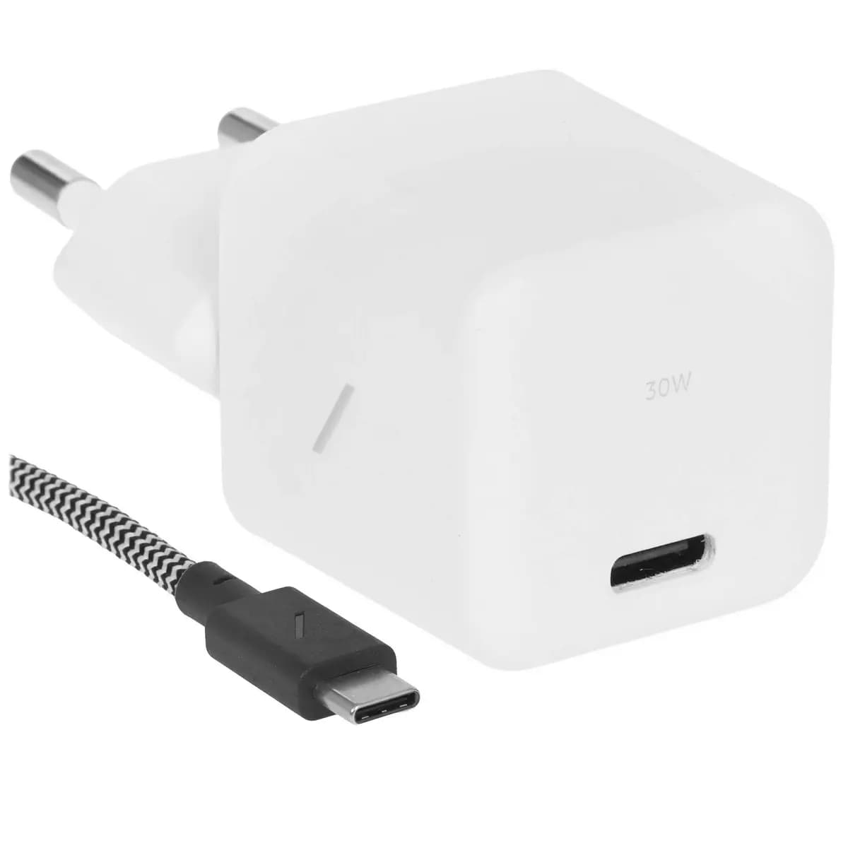 Wall charger Native Union Fast GaN Charger PD 30W white [power - 30 W, 3 A, up to 20 V, USB Type-C, PD, PPS]