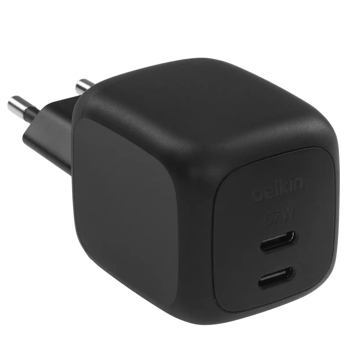 Wall charger Belkin BoostCharge Pro black [power - 67 W, 4.5 A, up to 21 V, without cable, PD 3.0, PD 3.1, PPS, SFC]