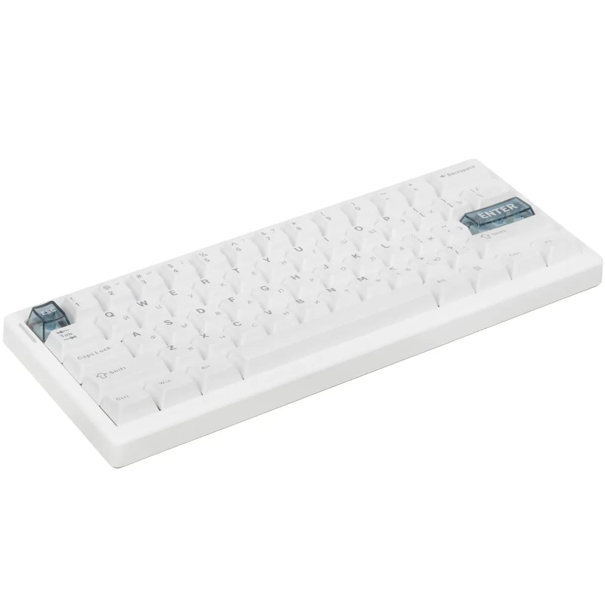 Keyboard wired + wireless Cidoo QK61 V2 color white [mechanical, CIDOO Pearl White, keys - 61, Bluetooth, USB Type-A, 2.4 GHz radio]