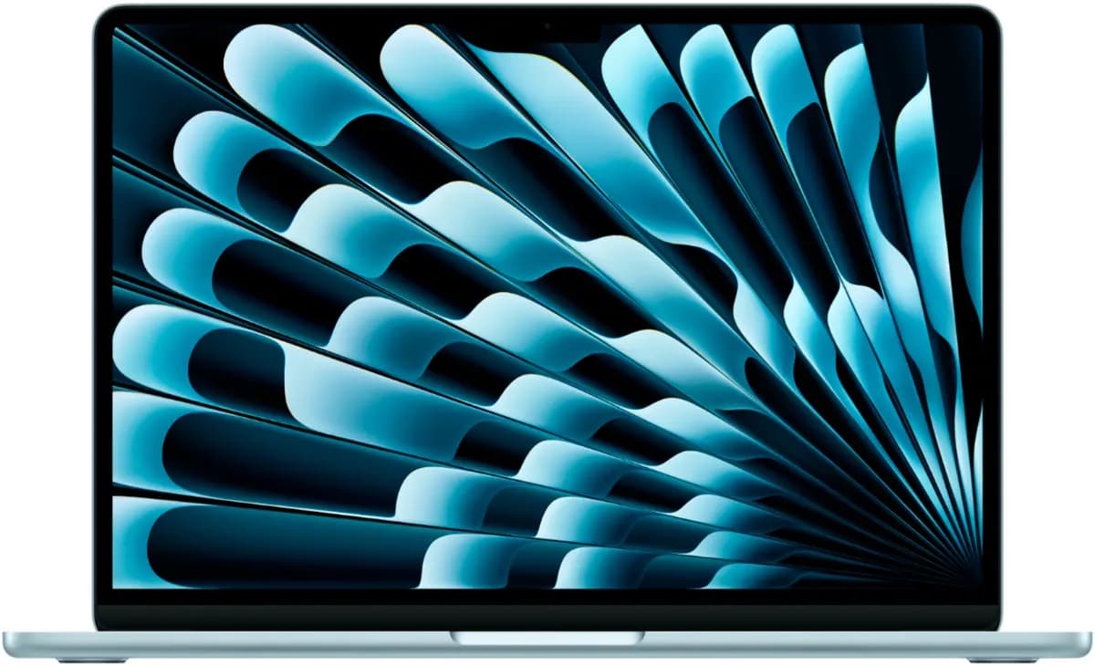 15.3" laptop Apple MacBook Air M4 light blue [English/Russian layout, 2880x1864, IPS, Apple M4 10-core, cores: 4 + 6, RAM 16 GB, SSD 256 GB, Apple M4 10-core, macOS]