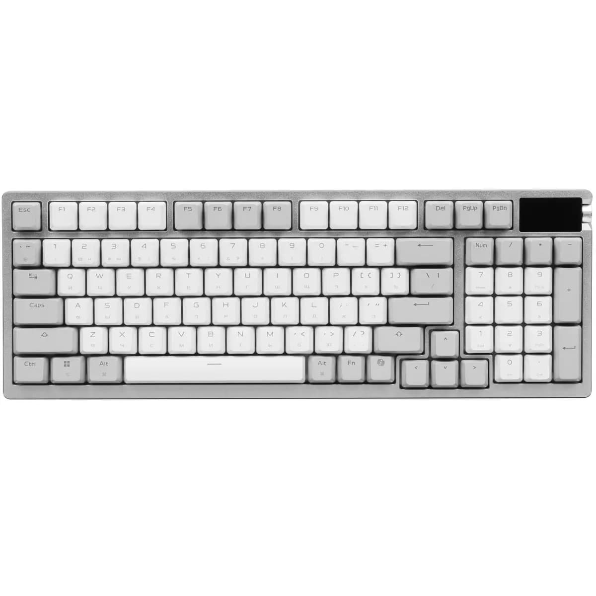 Keyboard wired + wireless ASUS M901 ROG AZOTH 96 HE color white [magnetic, keys - 97, Bluetooth, USB Type-A, 2.4 GHz radio]