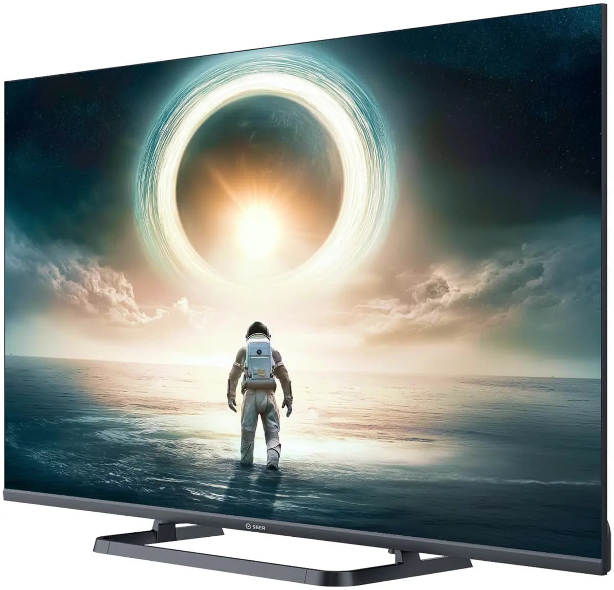 43" (108 cm) TV Sber SDX-43UQ6000MBA black [Direct LED, QLED, 4K UltraHD, Wi-Fi, 60 Hz, fireworks TV, HDMI x 3, USB x 2 pcs]