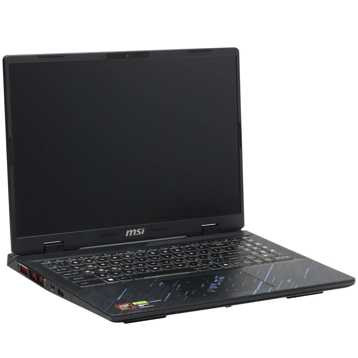 16" laptop MSI Pulse A16 AI+ C3HWFKG-033XRU black [English/Russian layout, 2560x1600, IPS, AMD Ryzen AI 7 350, cores: 4 x 2 GHz + 4 x 2 GHz, RAM 32 GB, SSD 1000 GB, GeForce RTX 506