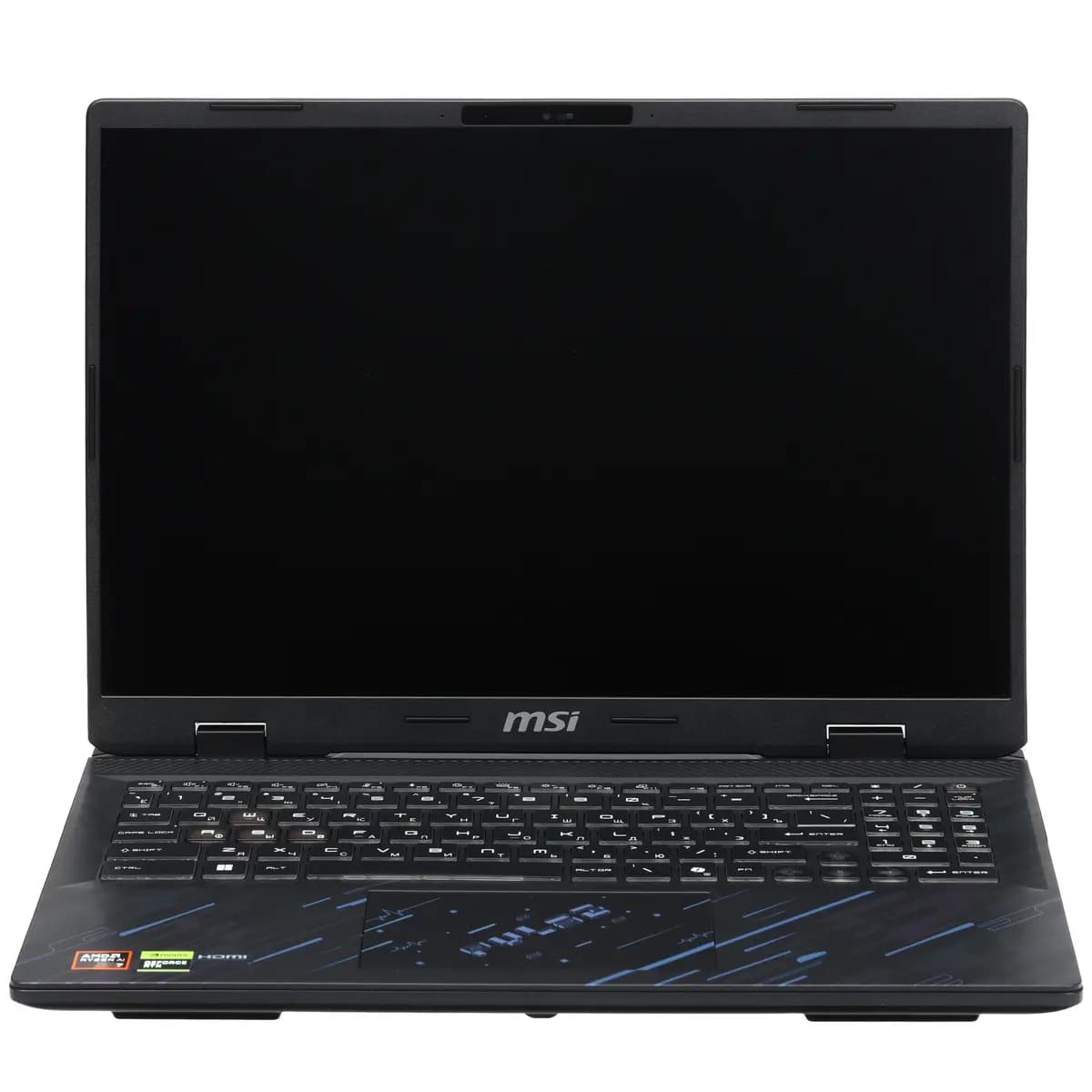 16" laptop MSI Pulse A16 AI+ C3HWFKG-033XRU black [English/Russian layout, 2560x1600, IPS, AMD Ryzen AI 7 350, cores: 4 x 2 GHz + 4 x 2 GHz, RAM 32 GB, SSD 1000 GB, GeForce RTX 506