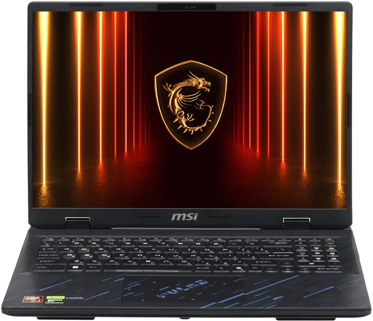 16" laptop MSI Pulse A16 AI+ C3HWFKG-033XRU black [English/Russian layout, 2560x1600, IPS, AMD Ryzen AI 7 350, cores: 4 x 2 GHz + 4 x 2 GHz, RAM 32 GB, SSD 1000 GB, GeForce RTX 506