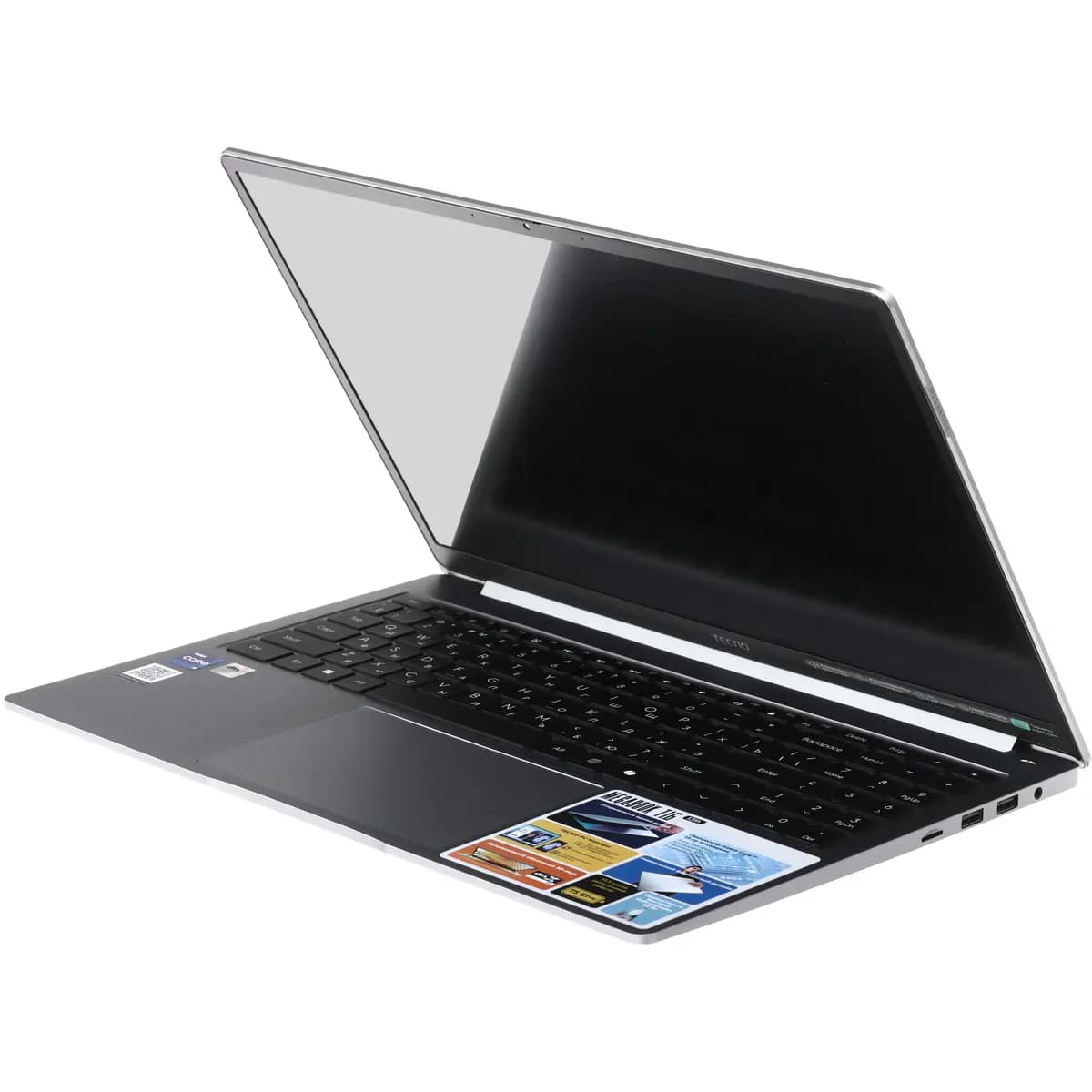 16" laptop Tecno Megabook T16RA gray [English/Russian layout, 1920x1200, IPS, Intel Core i9-13900HK, cores: 6 x 2.6 GHz + 8 x 1.9 GHz, RAM 16 GB, SSD 1000 GB, Intel Iris Xe Graphic