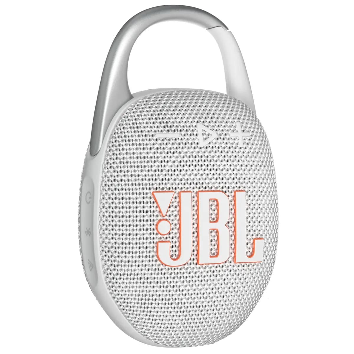 Portable speaker JBL CLIP 5, white [Bluetooth, 1400 mAh, battery life - up to 12 h]