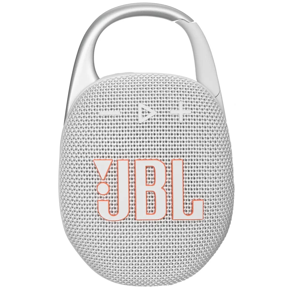 Portable speaker JBL CLIP 5, white [Bluetooth, 1400 mAh, battery life - up to 12 h]