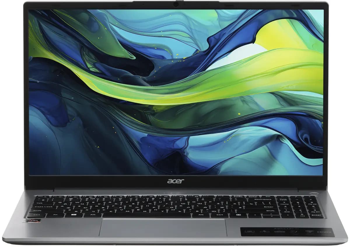 15.6" laptop Acer Aspire Lite AL15-42P-R9QJ silver [English/Russian layout, 1920x1080, IPS, AMD Ryzen 7 7730U, cores: 8 x 2 GHz, RAM 16 GB, SSD 1000 GB, AMD Radeon Graphics, withou