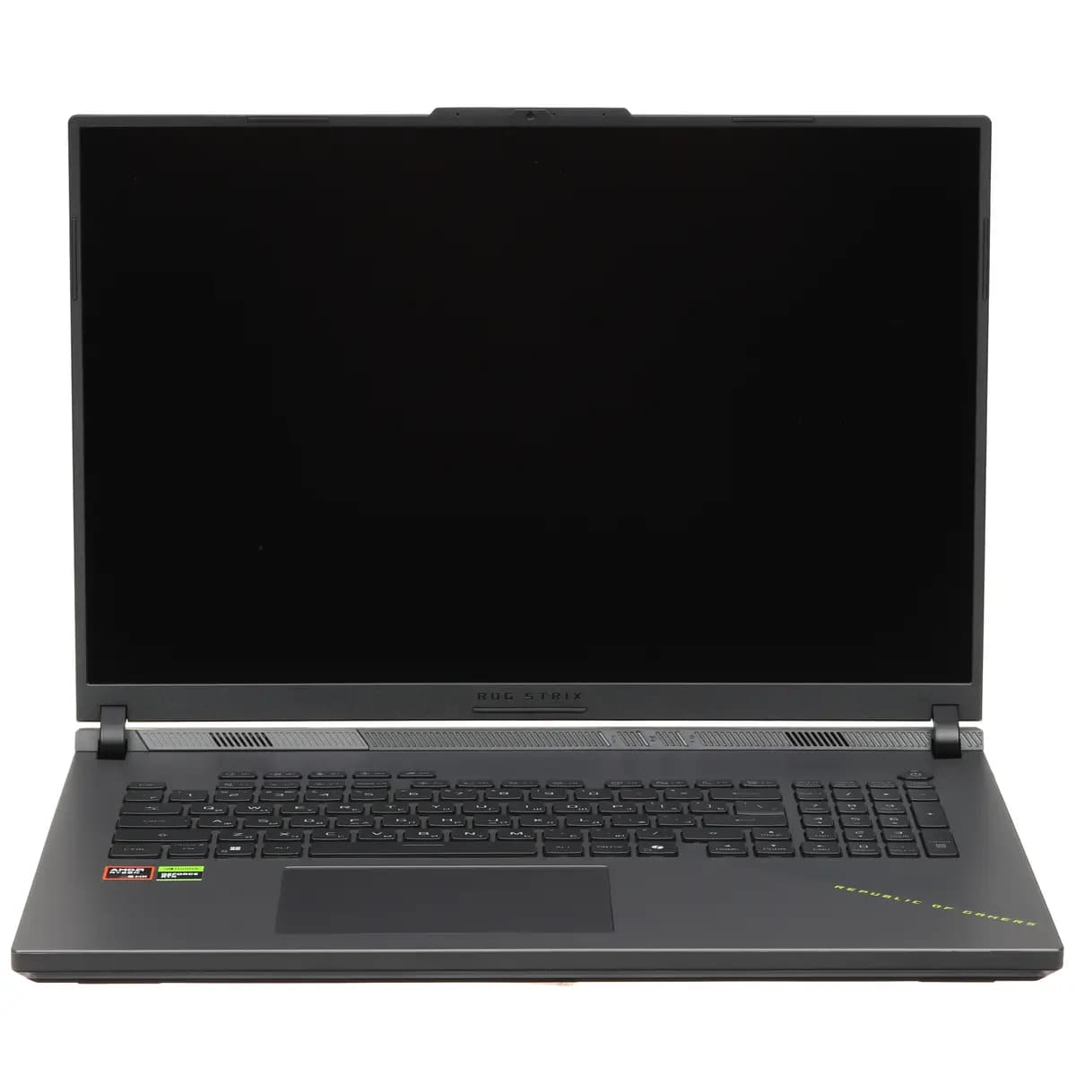 18" laptop ASUS ROG Strix G814PM-S8073 gray [English/Russian layout, 1920x1200, IPS, AMD Ryzen 9 8940HX, cores: 16 x 2.4 GHz, RAM 16 GB, SSD 1000 GB, GeForce RTX 5060 for laptops, 