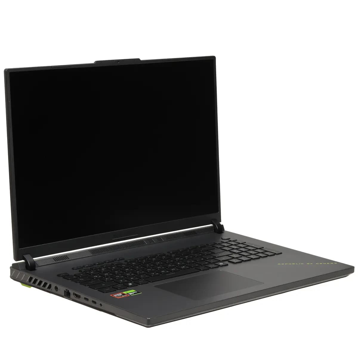 18" laptop ASUS ROG Strix G814PM-S8073 gray [English/Russian layout, 1920x1200, IPS, AMD Ryzen 9 8940HX, cores: 16 x 2.4 GHz, RAM 16 GB, SSD 1000 GB, GeForce RTX 5060 for laptops, 