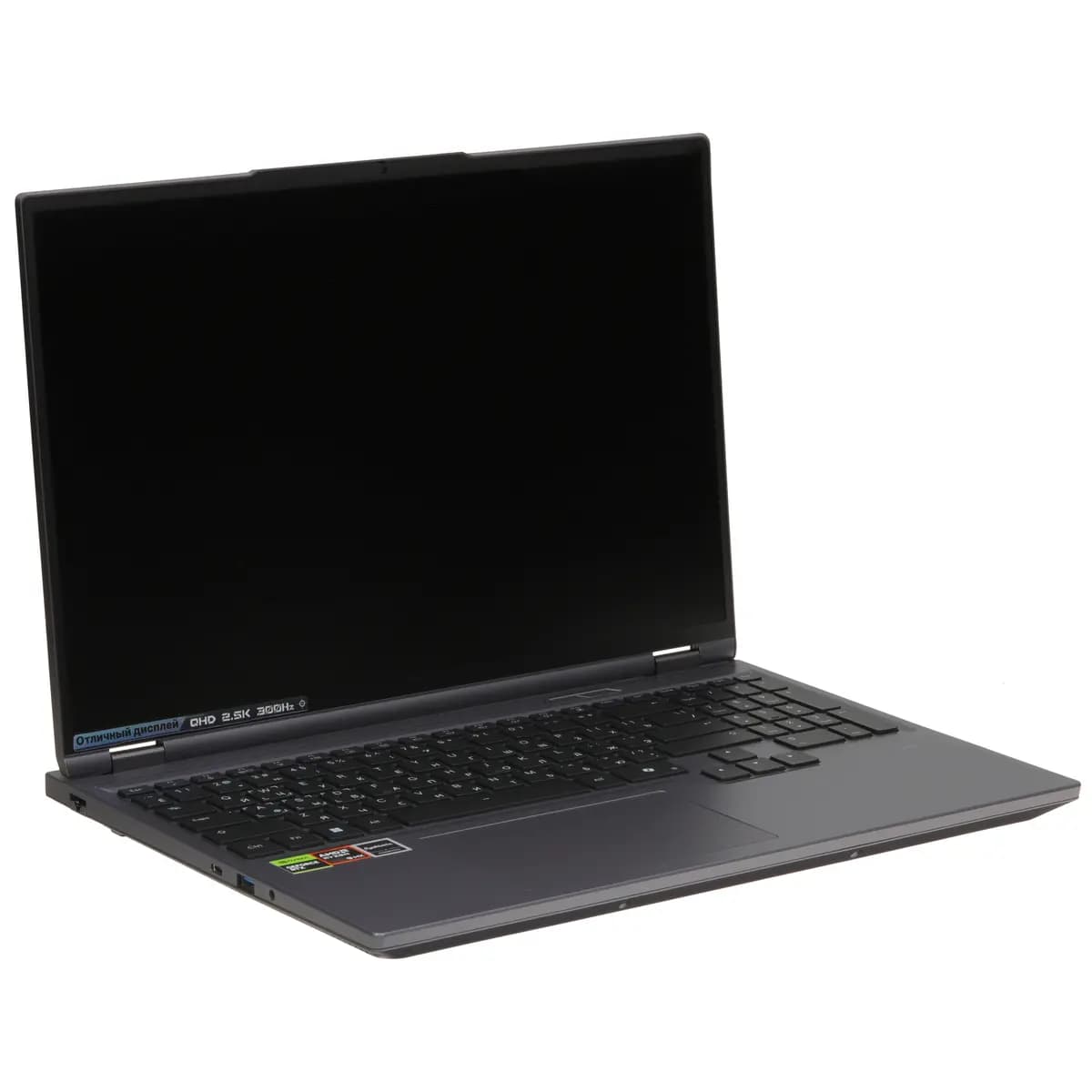 16" laptop MAIBENBEN X16F gray [English/Russian layout, 2560x1600, IPS, AMD Ryzen 9 8940HX, cores: 16 x 2.4 GHz, RAM 32 GB, SSD 1000 GB, GeForce RTX 5070 Ti for laptops, 12 GB, Win