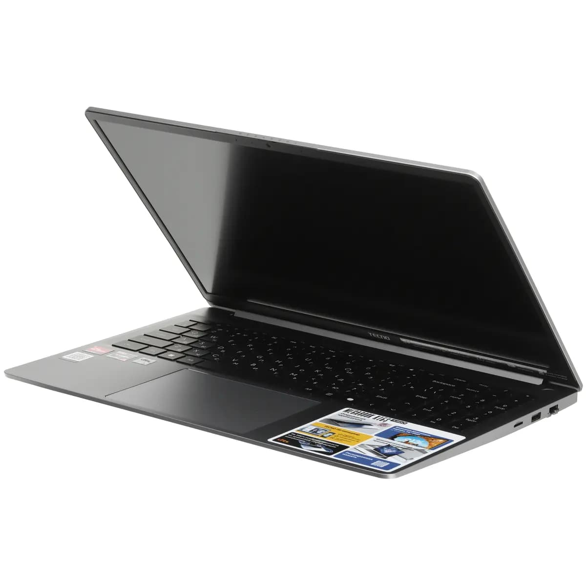 16" laptop Tecno Megabook K16SDA gray [English/Russian layout, 1920x1200, IPS, AMD Ryzen 7 5825U, cores: 8 x 2 GHz, RAM 16 GB, SSD 1000 GB, AMD Radeon Graphics, Windows 11 Home]