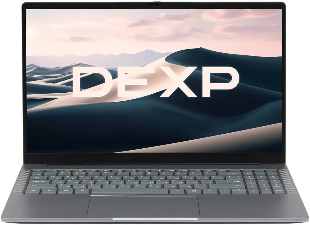 15.6" laptop DEXP Aquilon C15-INW604 gray [English/Russian layout, 1920x1080, IPS, Intel N100, cores: 4 x 0.1 GHz, RAM 8 GB, SSD 256 GB, Intel UHD Graphics, Windows 11 Pro]