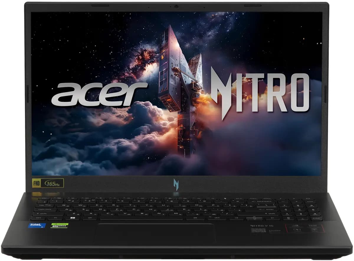 15.6" laptop Acer Nitro V 15 ANV15-52-55H0 black [English/Russian layout, 1920x1080, IPS, Intel Core 5 210H, cores: 4 x 2.2 GHz + 4 x 1.6 GHz, RAM 16 GB, SSD 512 GB, GeForce RTX 50