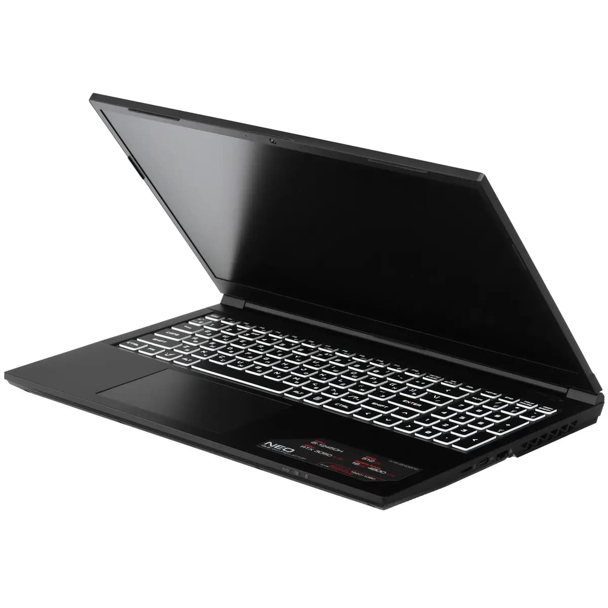 15.6" laptop ARDOR GAMING NEO N15-I5ND602 black [English/Russian layout, 1920x1080, IPS, Intel Core i5-12450H, cores: 4 x 2 GHz + 4 x 1.5 GHz, RAM 16 GB, SSD 512 GB, GeForce RTX 30