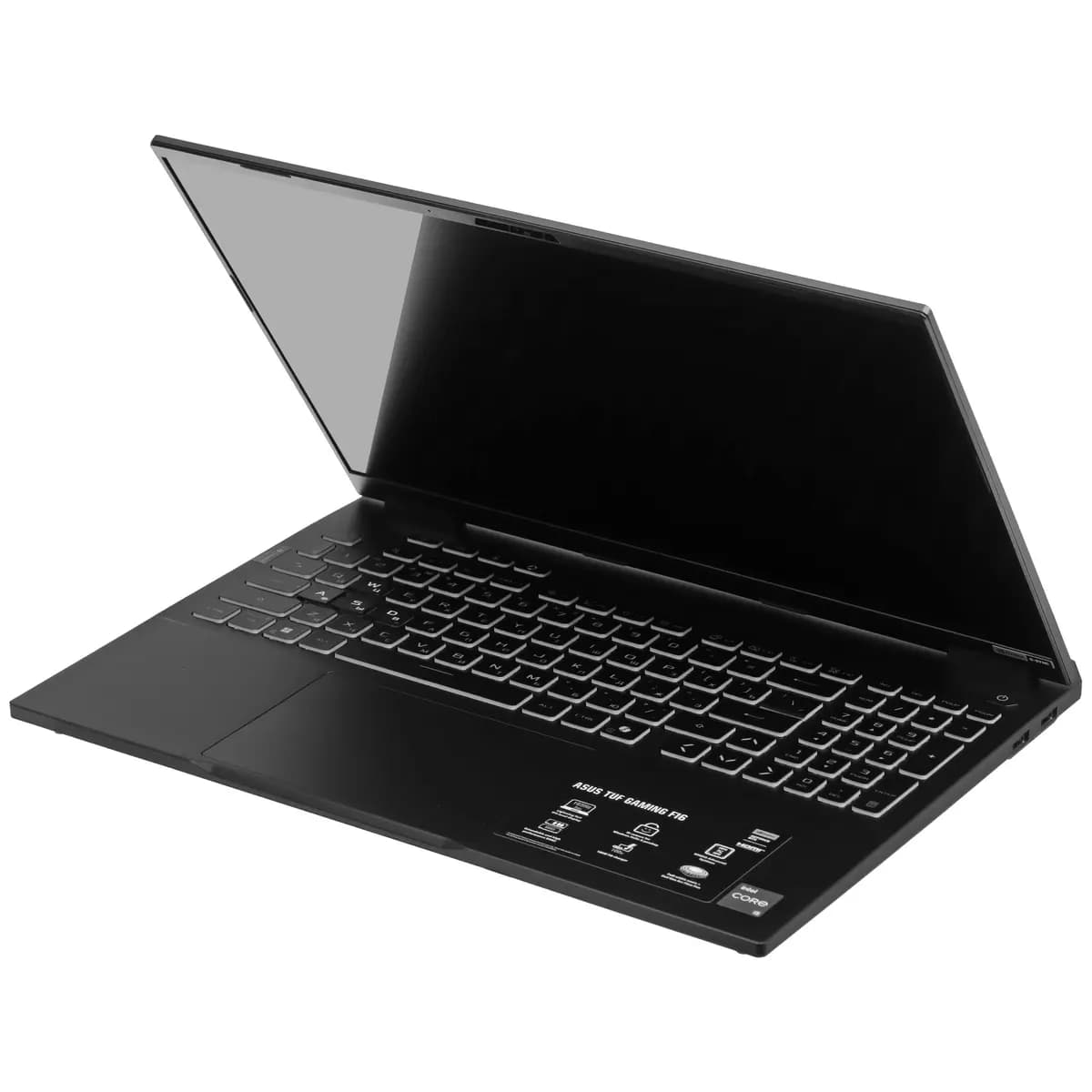 16" laptop ASUS TUF Gaming F16 FX608JHR-RV140 gray [English/Russian layout, 1920x1200, IPS, Intel Core i5-14450HX, cores: 6 x 2.4 GHz + 4 x 1.8 GHz, RAM 16 GB, SSD 512 GB, GeForce 