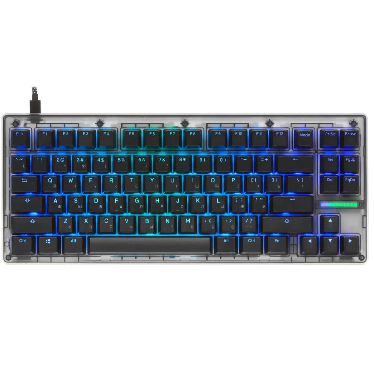 Keyboard wired Wooting 80HE color black [magnetic, Wooting Lekker Switch V2, keys - 87, USB Type-A, USB Type-C]