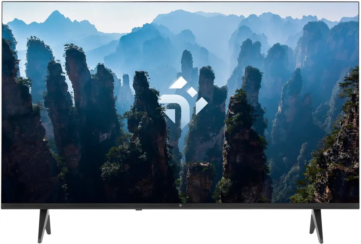 43" (109 cm) TV DEXP 43UEY2 black [Direct LED, 4K UltraHD, Wi-Fi, 60 Hz, YaOS, HDMI x 3, USB x 2 pcs]