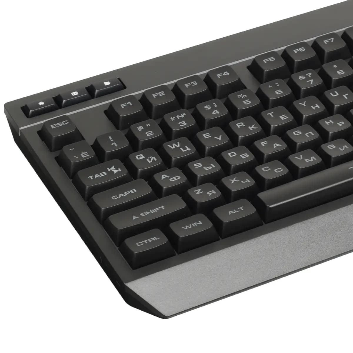 Keyboard wired DEXP Friendly Fire color black [membrane, keys - 114, USB Type-A]