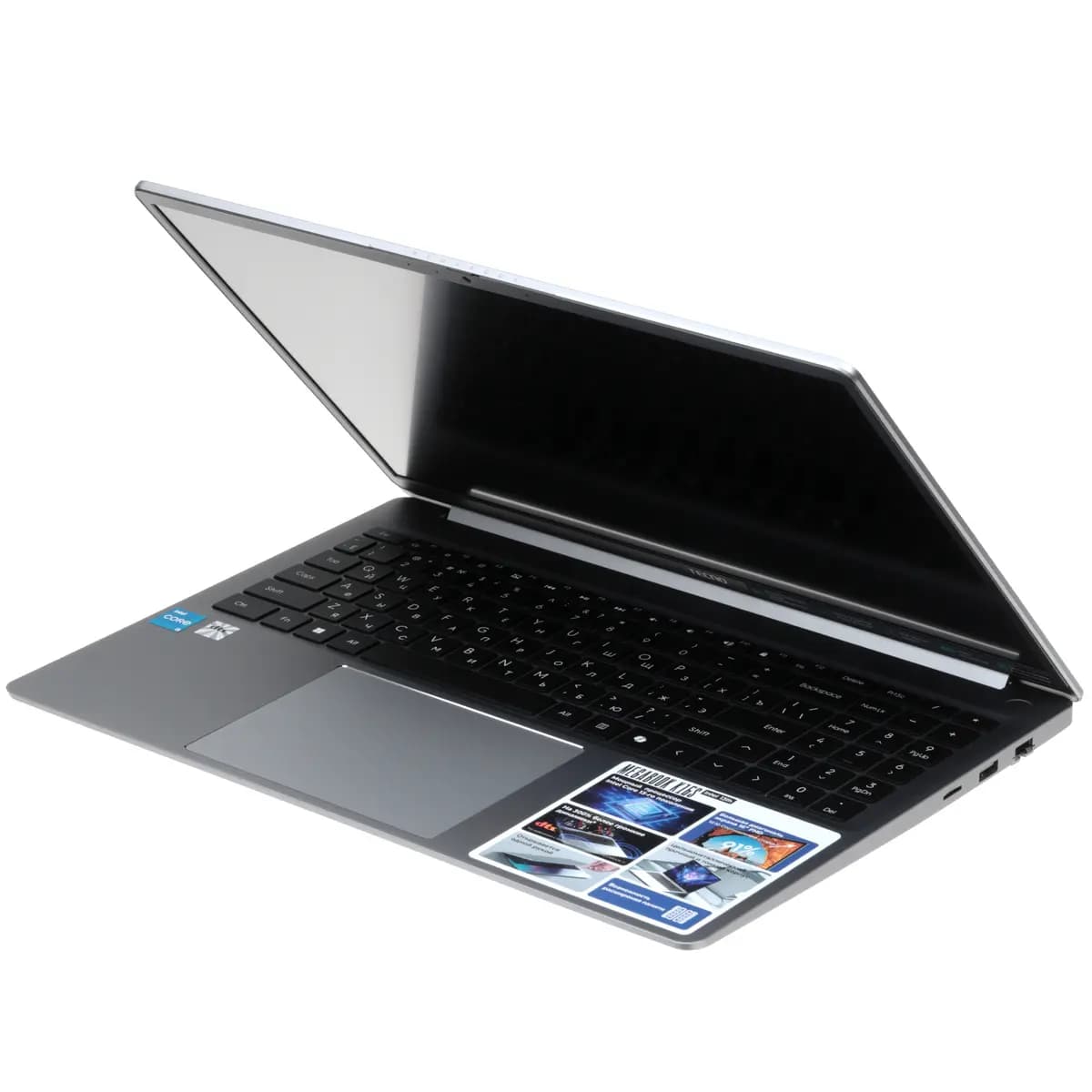 16" laptop Tecno Megabook K16S gray [English/Russian layout, 1920x1200, IPS, Intel Core i5-13420H, cores: 4 x 2.1 GHz + 4 x 1.5 GHz, RAM 16 GB, SSD 1000 GB, Intel UHD Graphics, Win