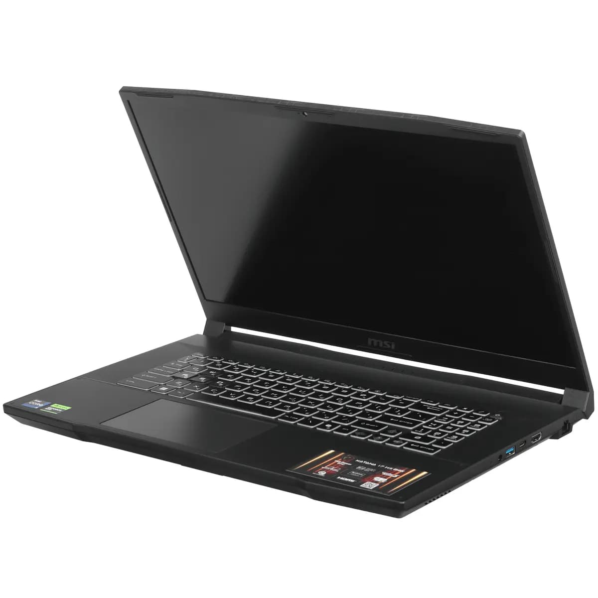 17.3" laptop MSI Katana 17 HX B14WGK-052XRU black [English/Russian layout, 2560x1440, IPS, Intel Core i9-14900HX, cores: 8 x 2.2 GHz + 16 x 1.6 GHz, RAM 32 GB, SSD 1000 GB, GeForce