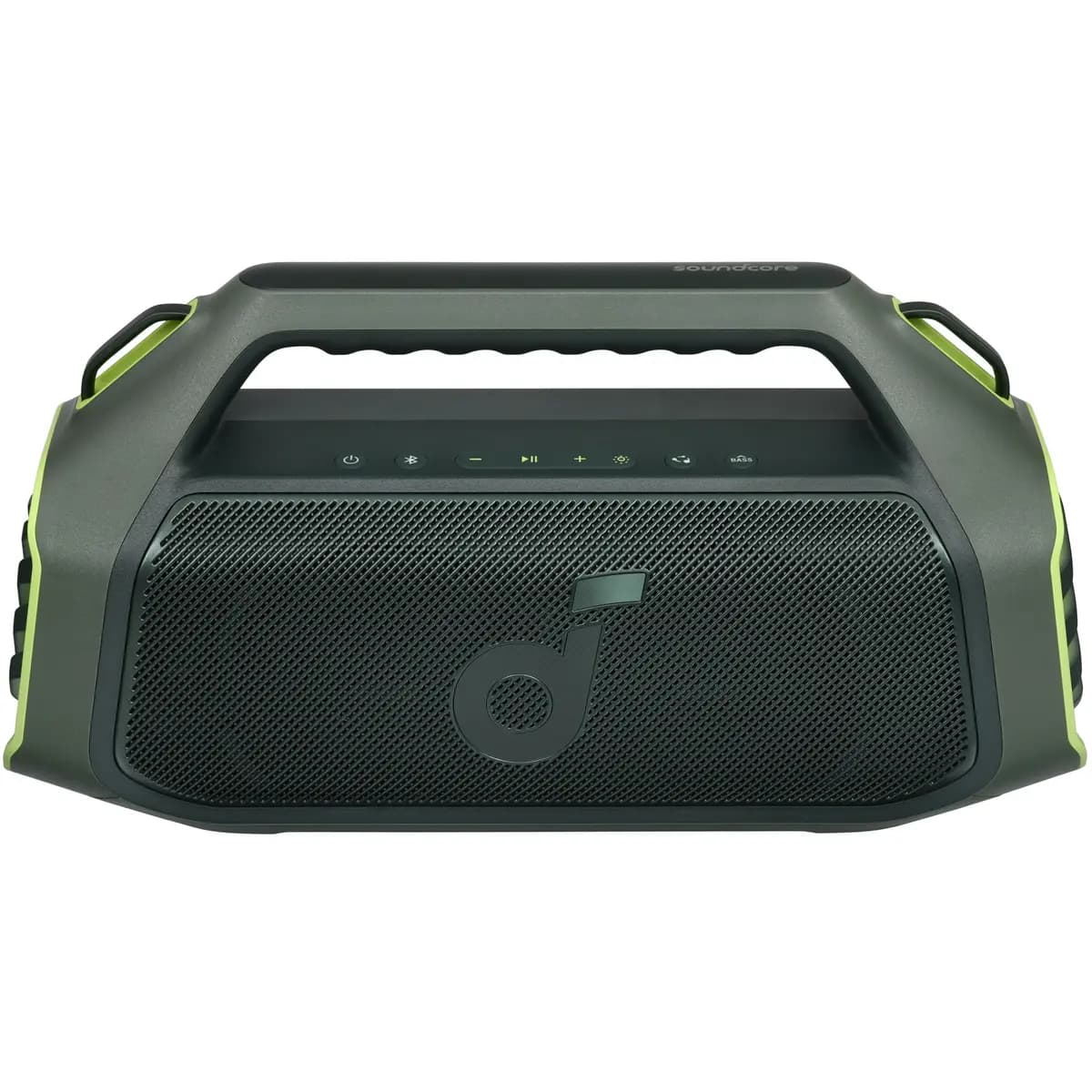 Portable speaker Anker Soundcore Boom 2 Plus, green [140 W, Bluetooth, AUX, 7500 mAh, battery life - up to 20 h]