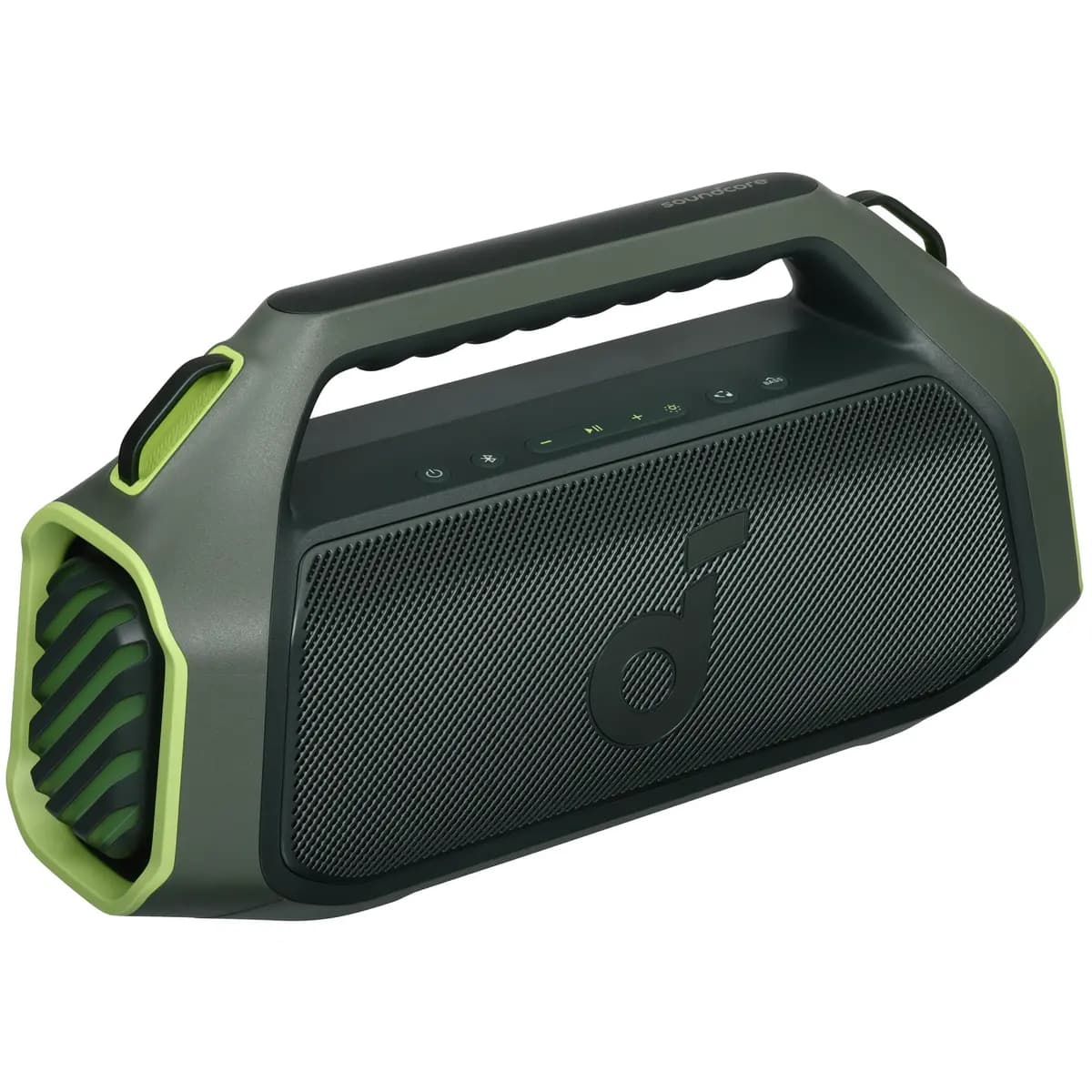 Portable speaker Anker Soundcore Boom 2 Plus, green [140 W, Bluetooth, AUX, 7500 mAh, battery life - up to 20 h]