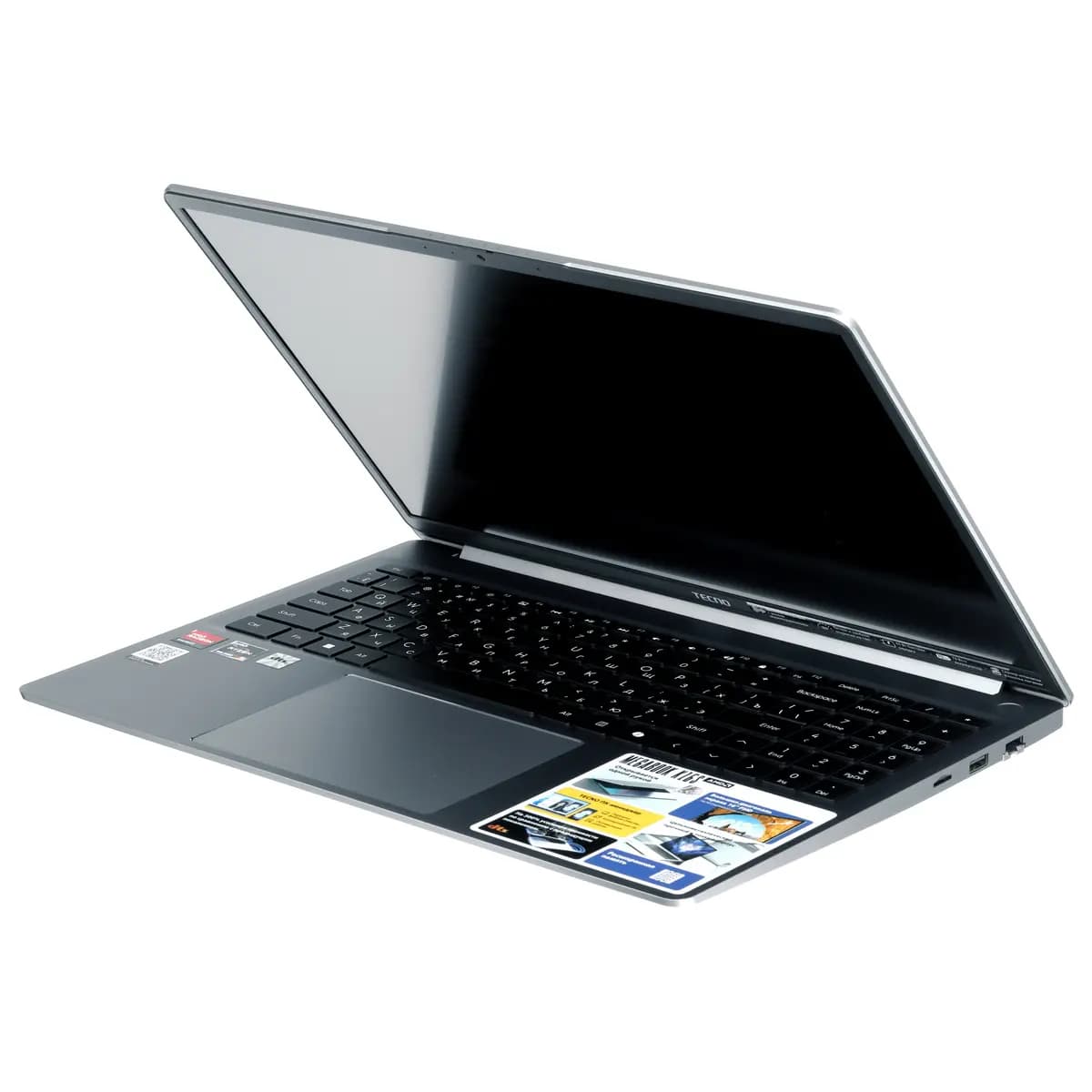 16" laptop Tecno Megabook K16S gray [English/Russian layout, 1920x1200, IPS, AMD Ryzen 5 7430U, cores: 6 x 2.3 GHz, RAM 16 GB, SSD 1000 GB, AMD Radeon Graphics, Windows 11 Home]