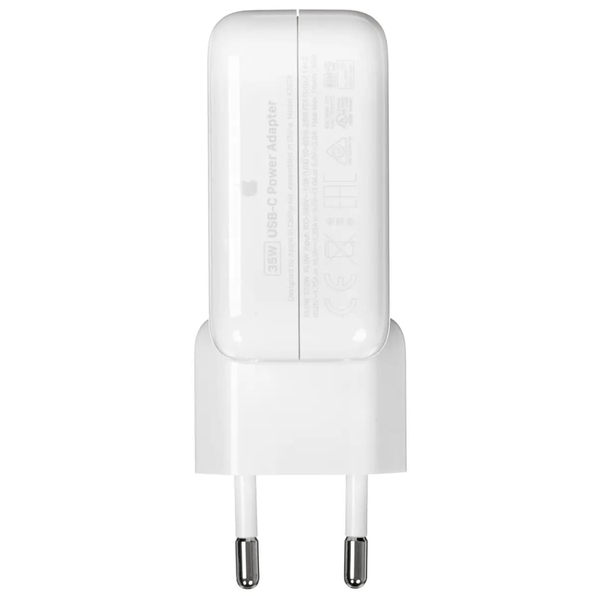 Wall charger Apple MW2K3 white [power - 35 W, without cable]