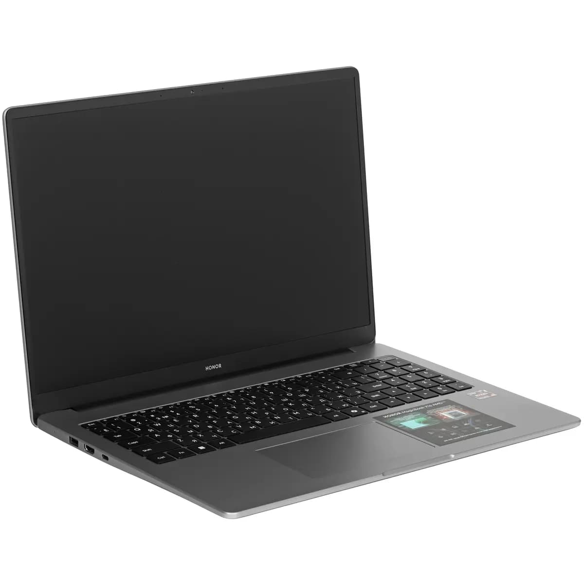 16" laptop HONOR MagicBook X16 AMD 2025 gray [English/Russian layout, 1920x1200, IPS, AMD Ryzen 5 6600H, cores: 6 x 3.3 GHz, RAM 16 GB, SSD 512 GB, AMD Radeon 660M, Windows 11 Home