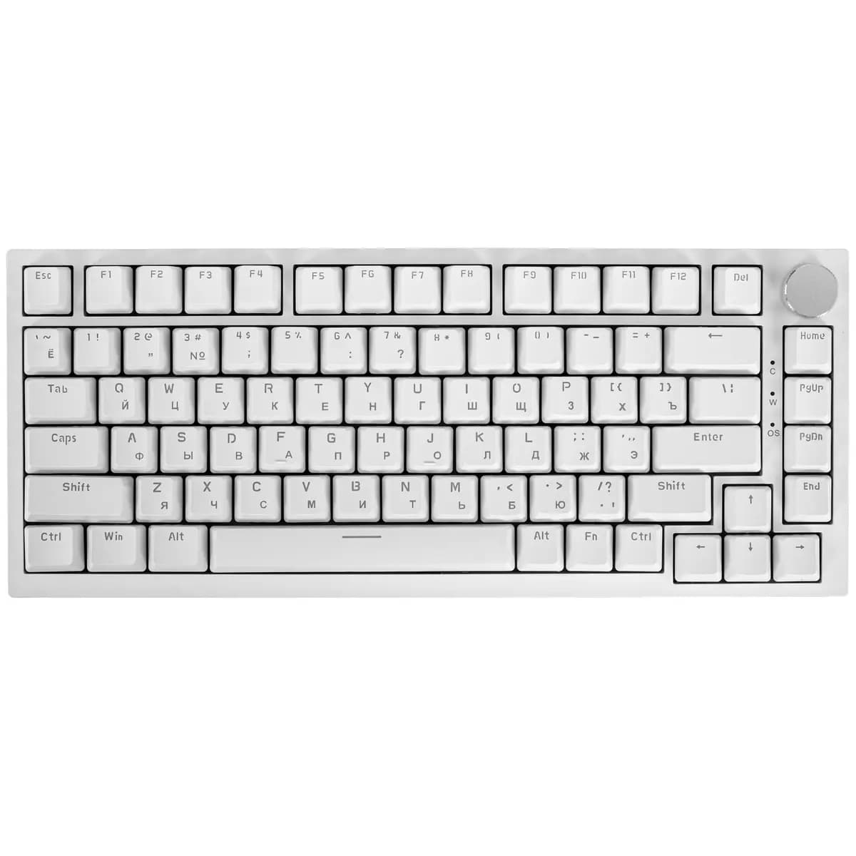 Keyboard wired AJAZZ AK820 color white [mechanical, keys - 82, USB Type-A]