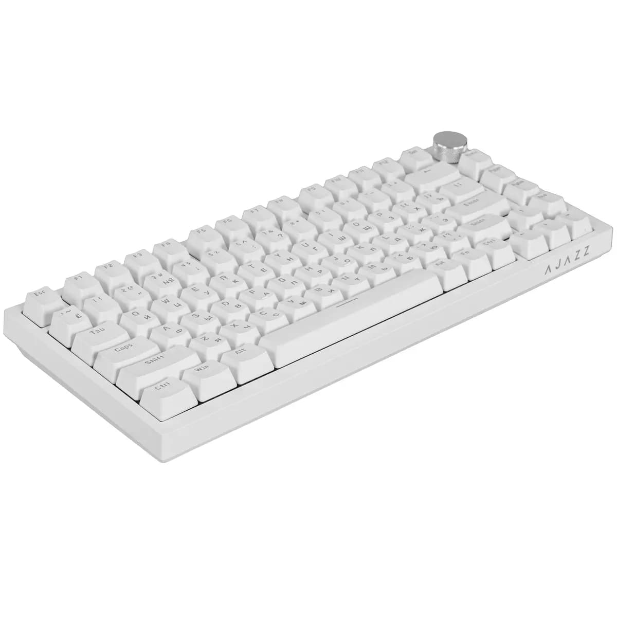 Keyboard wired AJAZZ AK820 color white [mechanical, keys - 82, USB Type-A]