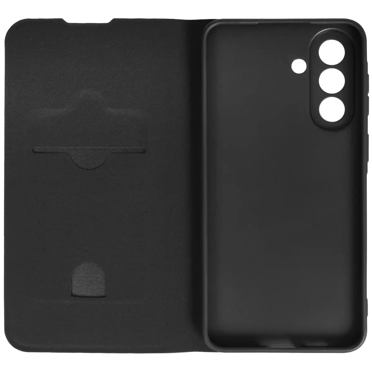 Case-folio Aceline Kors for Samsung Galaxy A57 black [remote, TPU, pocket for cards, stand]