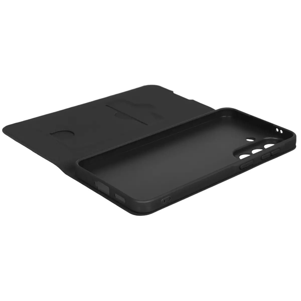 Case-folio Aceline Kors for Samsung Galaxy A57 black [remote, TPU, pocket for cards, stand]