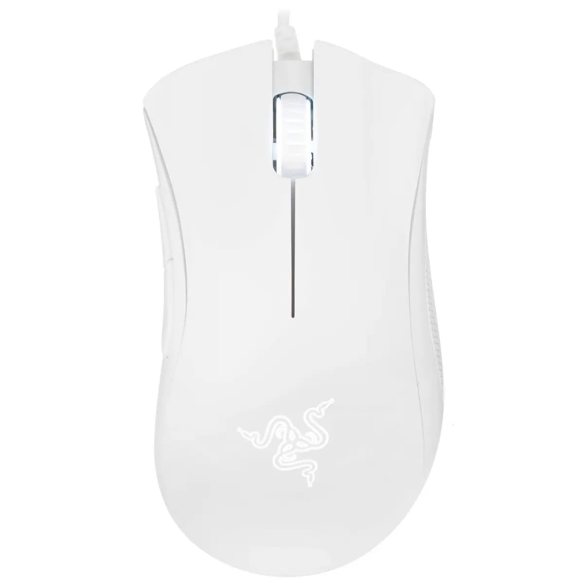 Mouse wired Razer DeathAdder Essential [RZ01-03850200-R3M1] white [6400 dpi, LED, USB Type-A, buttons - 5]