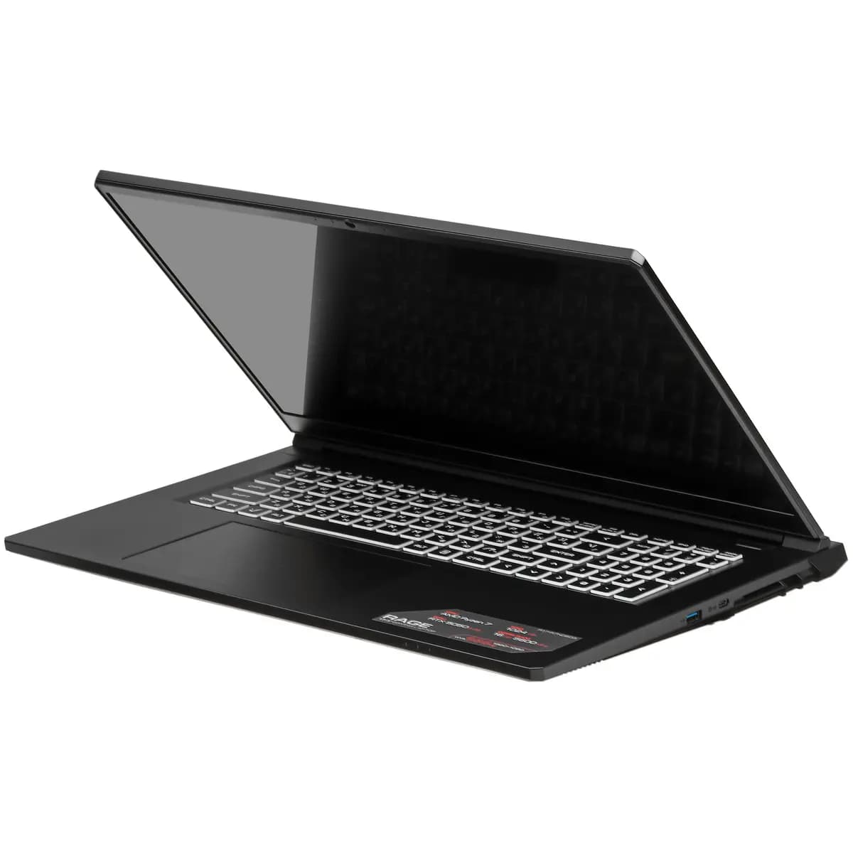 17.3" laptop ARDOR Gaming RAGE R17-R7ND503 black [English/Russian layout, 1920x1080, IPS, AMD Ryzen 7 H 255, cores: 8 x 3.8 GHz, RAM 16 GB, SSD 1000 GB, GeForce RTX 5050 for laptop