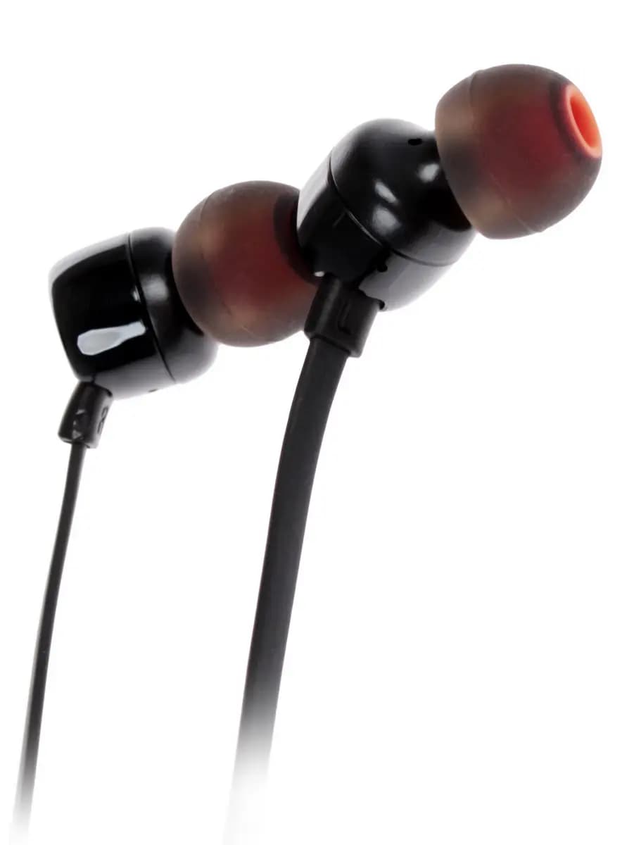 Wired headphones JBL T110 black 2016 [in-ear, wired, cable - 1.2 m, 20 Hz - 20000 Hz, 16Ω]