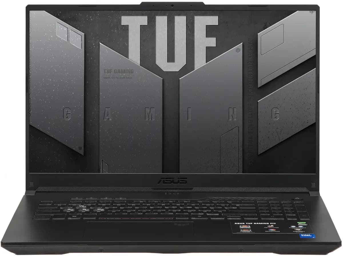 17.3" laptop ASUS TUF Gaming FX707VJB-HX098 gray [English/Russian layout, 1920x1080, IPS, Intel Core 5 210H, cores: 4 x 2.2 GHz + 4 x 1.6 GHz, RAM 16 GB, SSD 512 GB, GeForce RTX 30