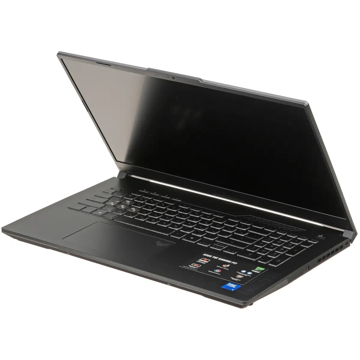 17.3" laptop ASUS TUF Gaming FX707VJB-HX098 gray [English/Russian layout, 1920x1080, IPS, Intel Core 5 210H, cores: 4 x 2.2 GHz + 4 x 1.6 GHz, RAM 16 GB, SSD 512 GB, GeForce RTX 30