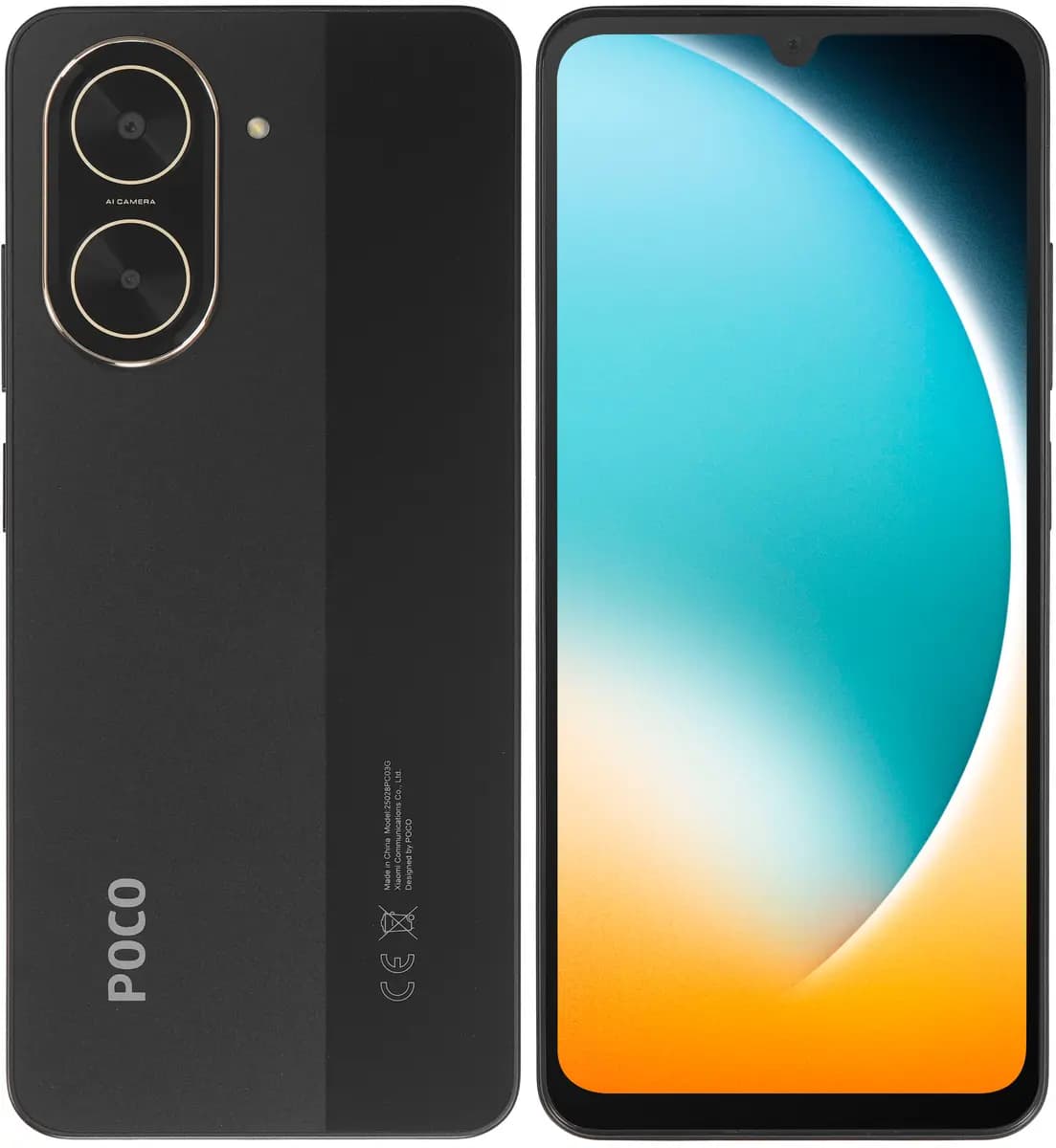 6.88" smartphone POCO C71 64 GB black