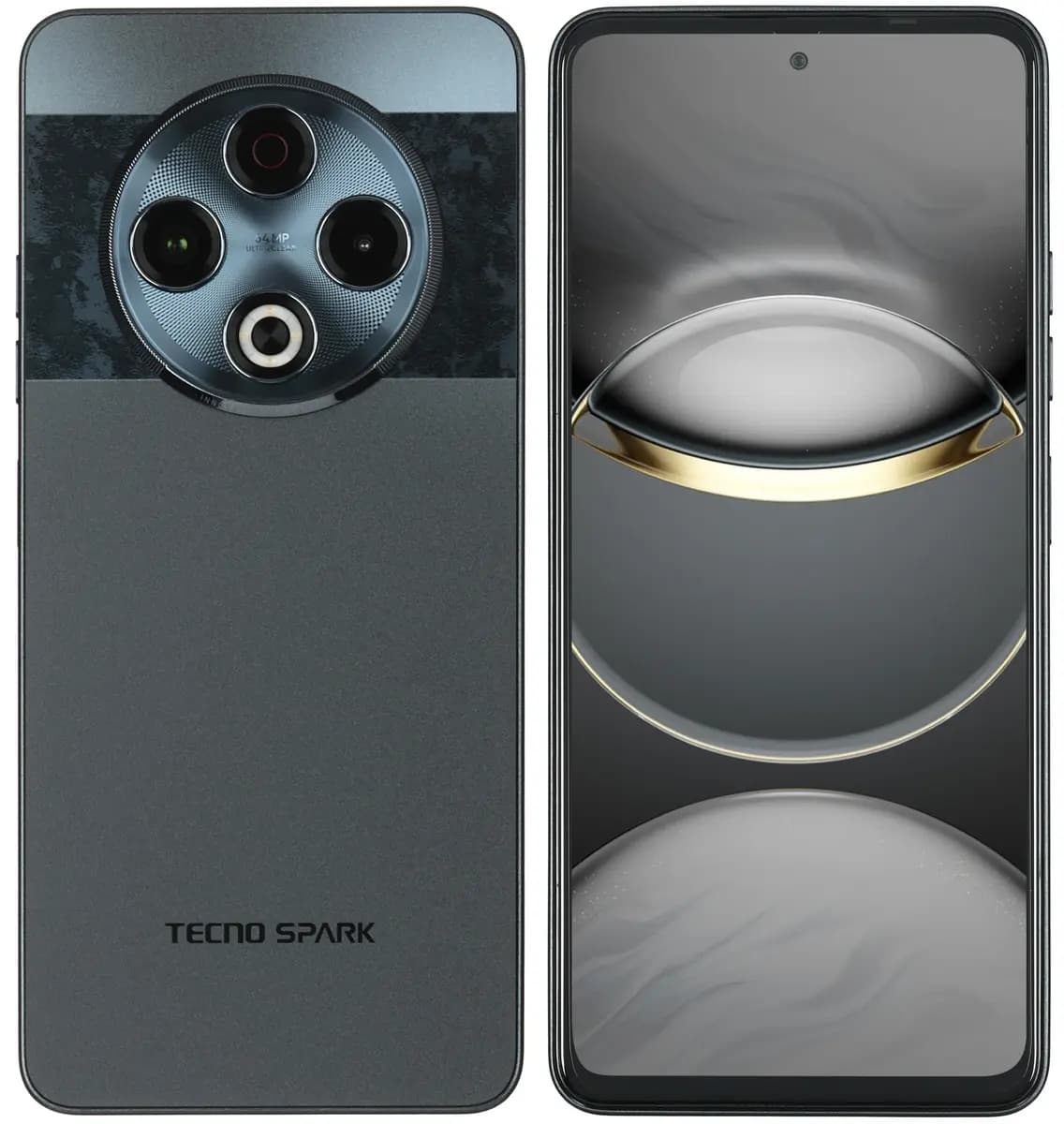 6.78" smartphone Tecno SPARK 30 4G 256 GB black