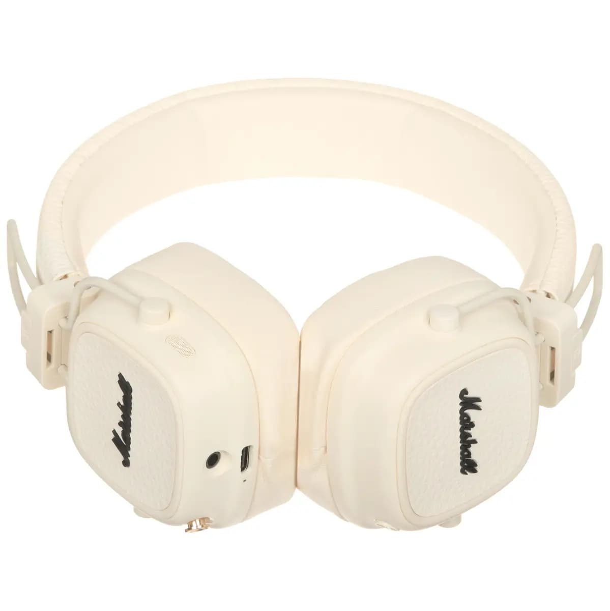 Wireless/wired headphones Marshall Major V beige 2024 [on-ear, wired, Bluetooth 5.3, cable - 1.2 m, up to 100 h, wireless charging, 20 Hz - 20000 Hz, 32Ω]