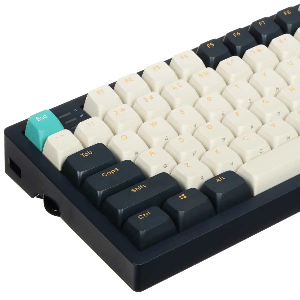 Keyboard wired Dark Project KD83A color blue [mechanical, g3ms Sapphire, keys - 83, USB Type-A]