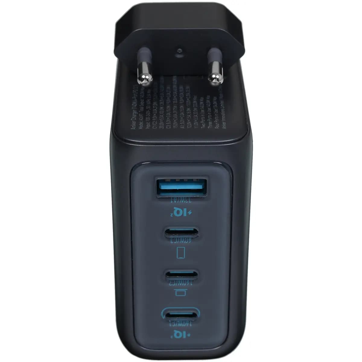 Wall charger Anker Charger 140W gray [power - 140 W, 5 A, up to 28 V, USB Type-C, AFC, FCP, PD 3.1, PPS]