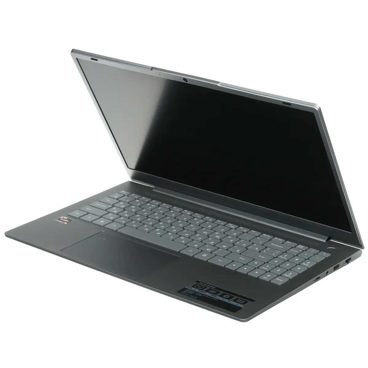 15.6" laptop DEXP Atlas gray [English/Russian layout, 1920x1080, IPS, AMD Ryzen 5 7430U, cores: 6 x 2.3 GHz, RAM 8 GB, SSD 256 GB, AMD Radeon Graphics, Windows 11 Home]