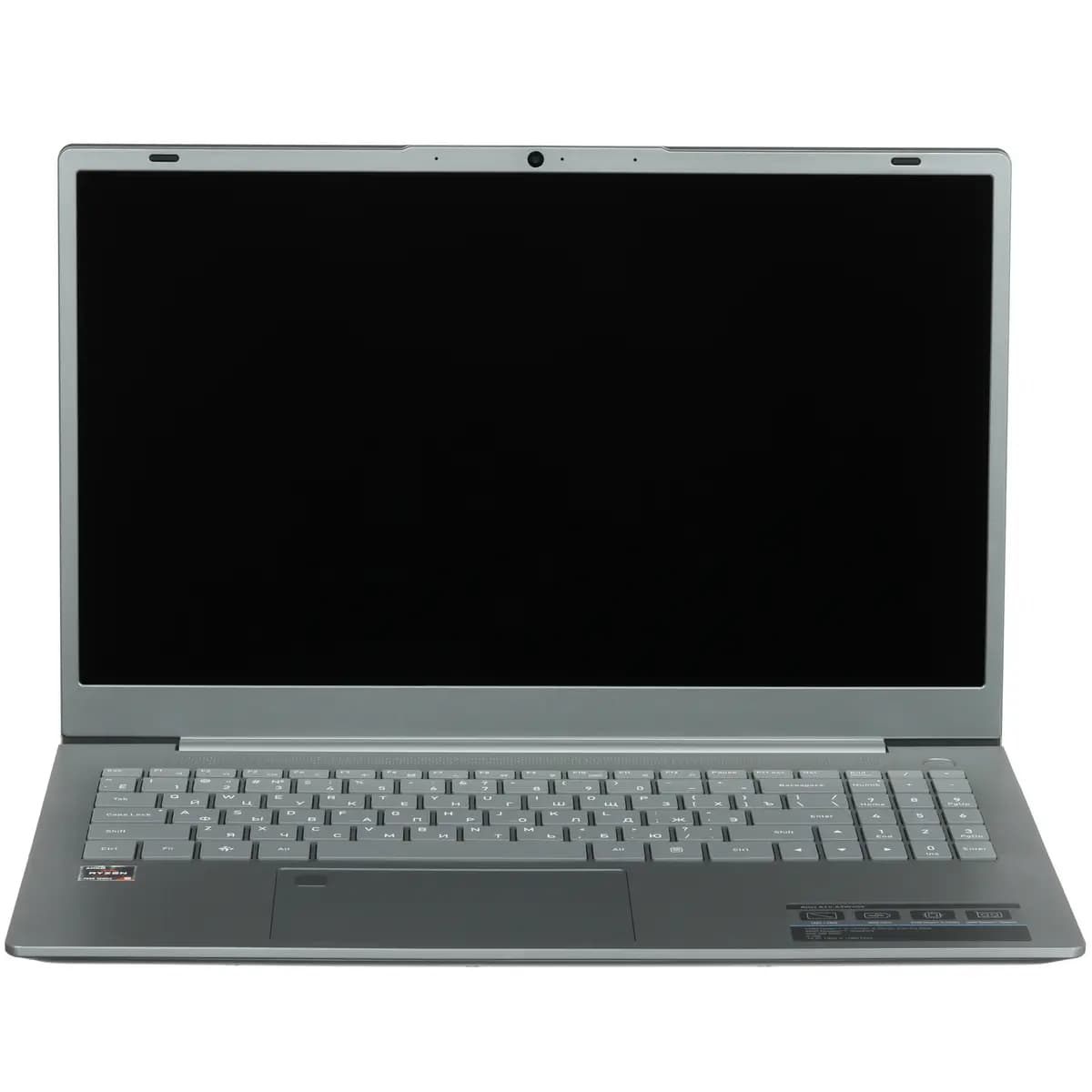 15.6" laptop DEXP Atlas gray [English/Russian layout, 1920x1080, IPS, AMD Ryzen 5 7430U, cores: 6 x 2.3 GHz, RAM 8 GB, SSD 256 GB, AMD Radeon Graphics, Windows 11 Home]