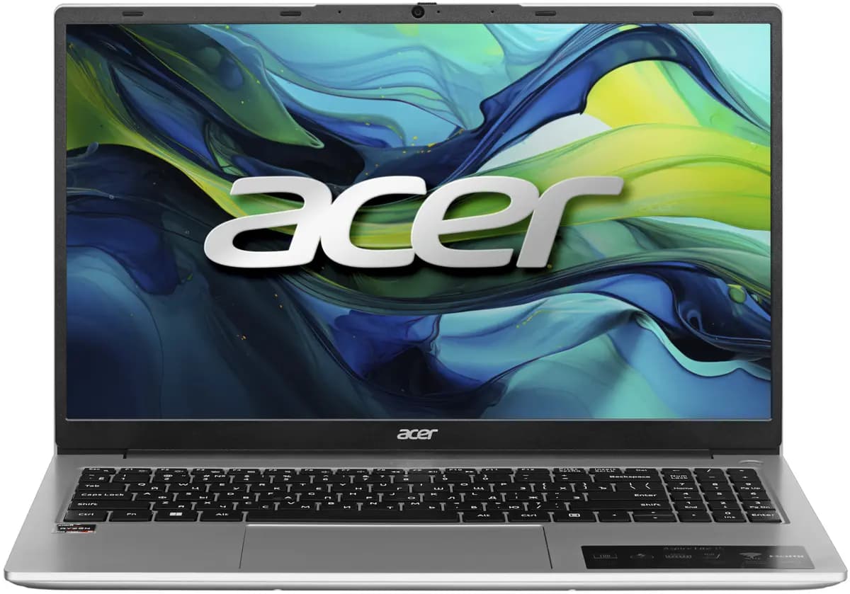 15.6" laptop Acer Aspire Lite AL15-42P-R406 silver [English/Russian layout, 1920x1080, IPS, AMD Ryzen 5 7430U, cores: 6 x 2.3 GHz, RAM 16 GB, SSD 512 GB, AMD Radeon Graphics, witho