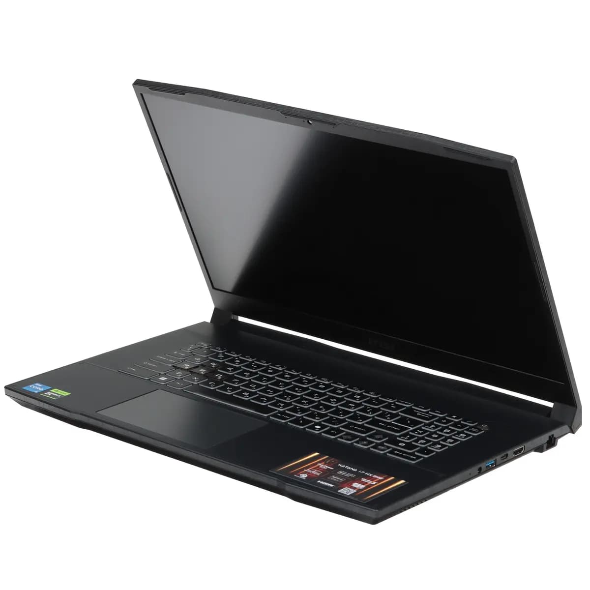 17.3" laptop MSI Katana 17 HX B14WFK-218XRU black [English/Russian layout, 1920x1080, IPS, Intel Core i5-14450HX, cores: 6 x 2.4 GHz + 4 x 1.8 GHz, RAM 16 GB, SSD 1000 GB, GeForce 